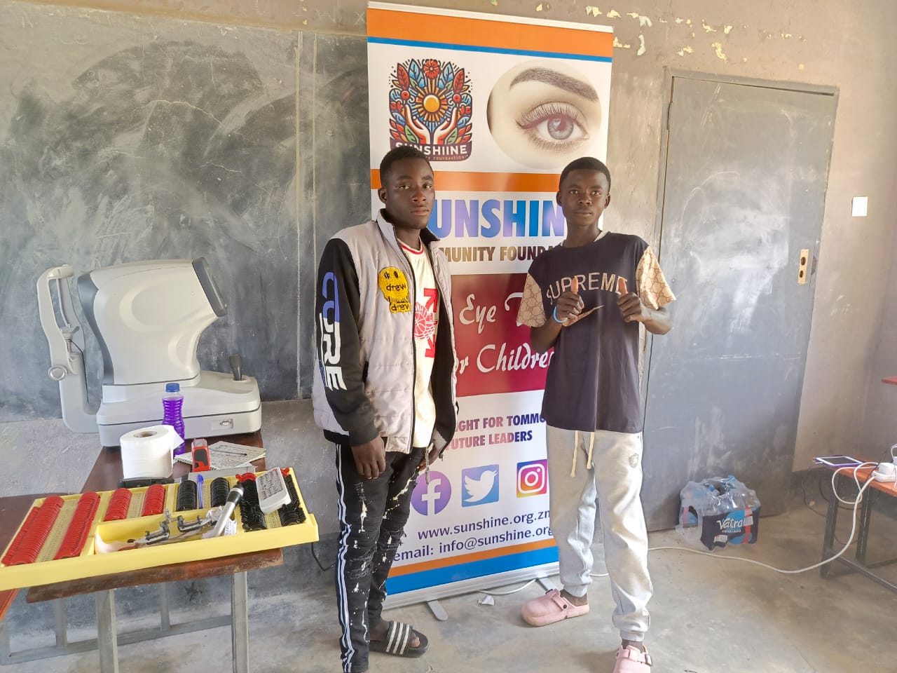 SCF volunteers at a field clinic